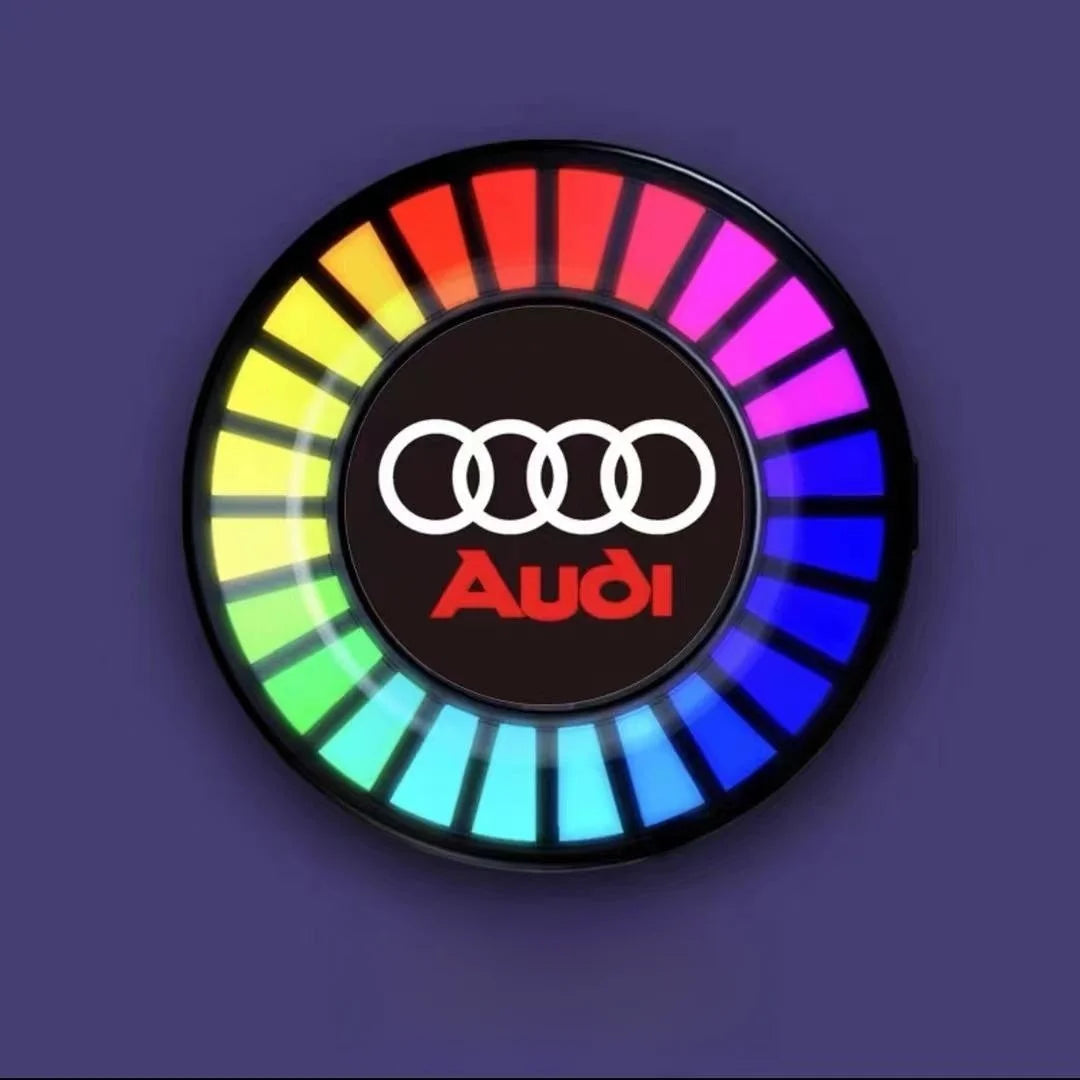 Ritm muzical Lumină LED pentru mașină cu logo (cu difuzor de aromă)